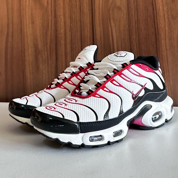Nike Other - Nike Air Max Plus Pure Platinum Black University Red Size 7